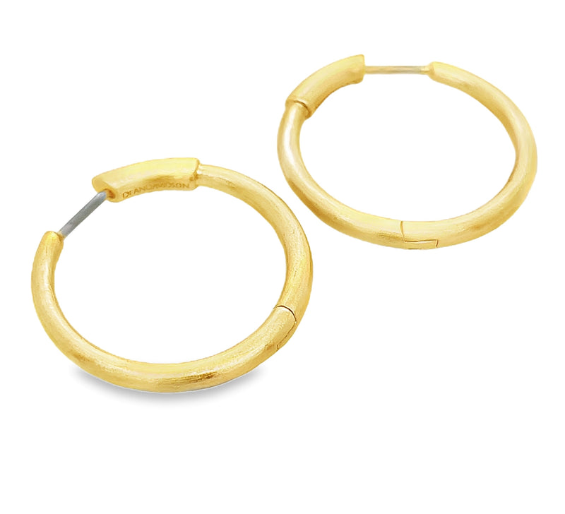 22K GOLD PLATED BRASS EARRINGS  #806-00246