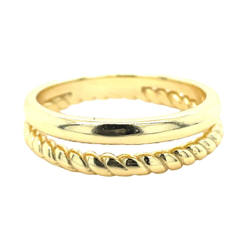 GOLD PLATED STERLING SILVER RING