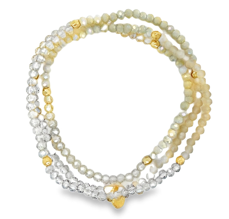 CRYSTAL BEADED BRACELET  #807-00743