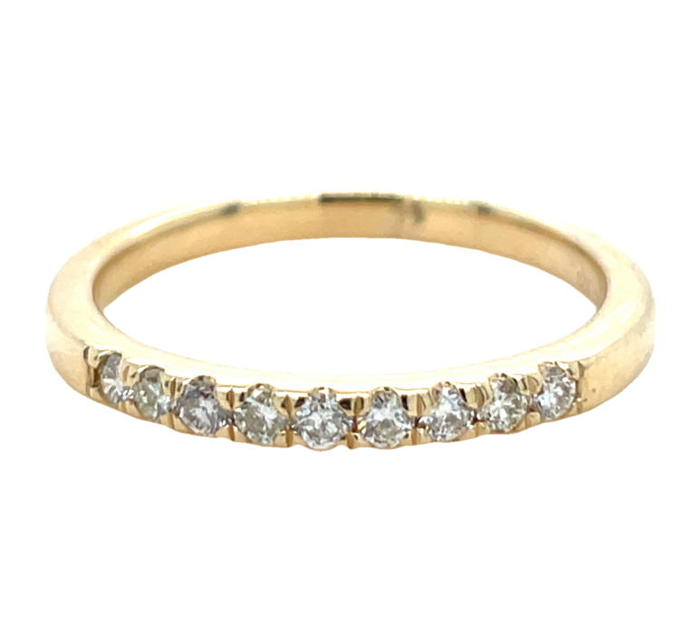 14K YELLOW GOLD DIAMOND RING