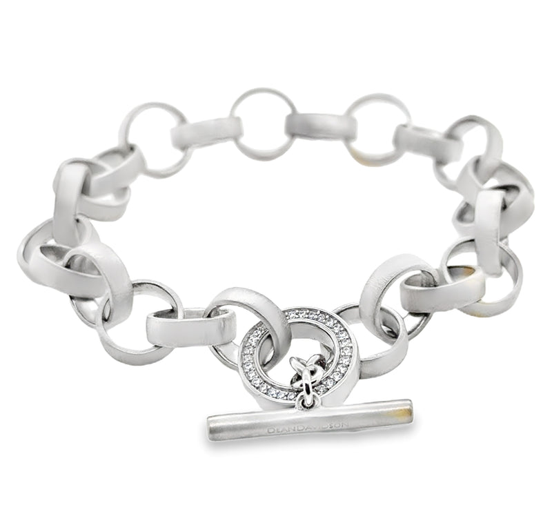 PALLADIUM PLATED BRACELET  #807-00115