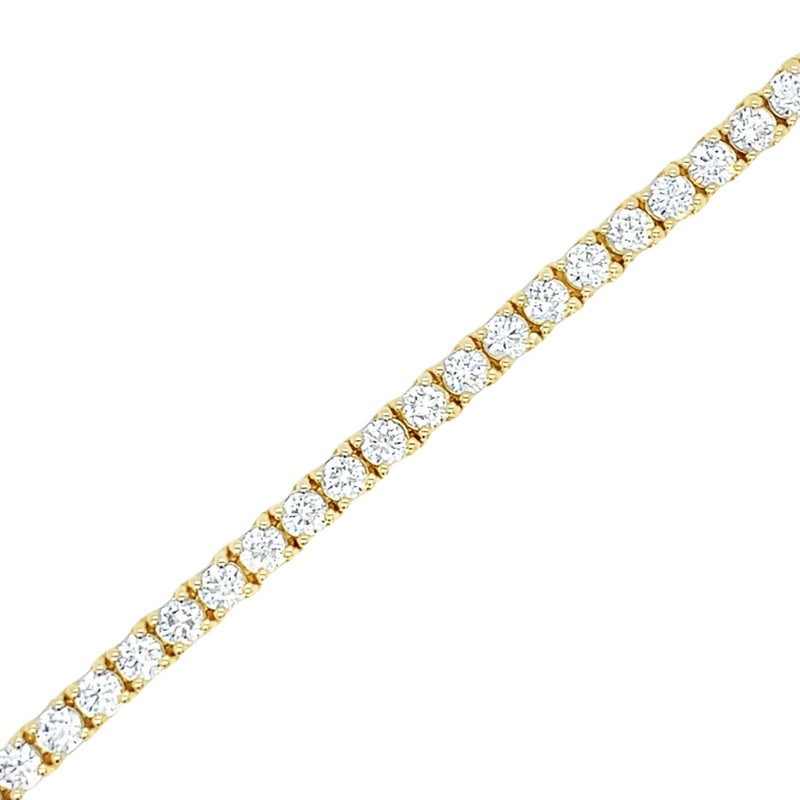 14K YELLOW GOLD DIAMOND BRACELET  #170-00138