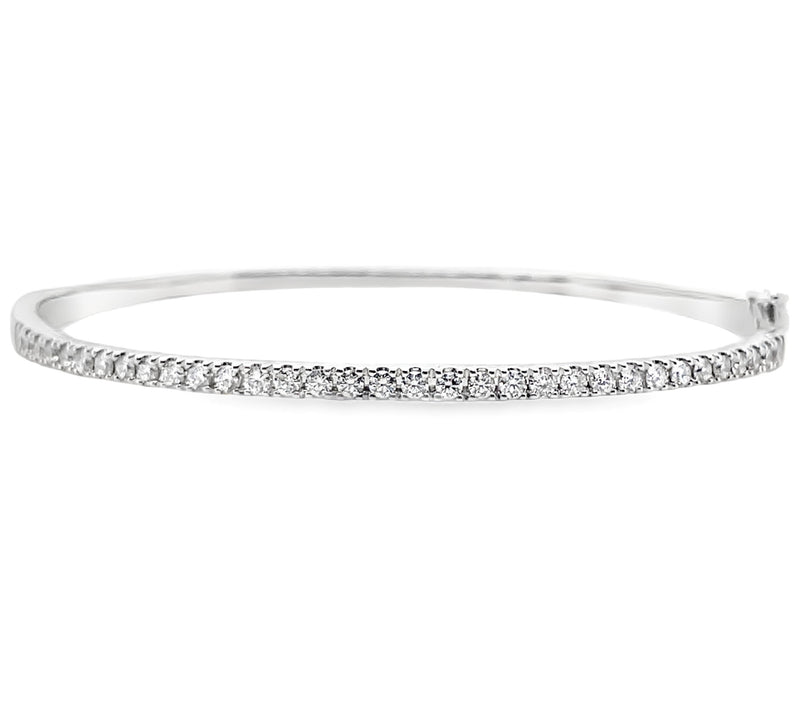 14K WHITE GOLD DIAMOND BRACELET  #170-00041