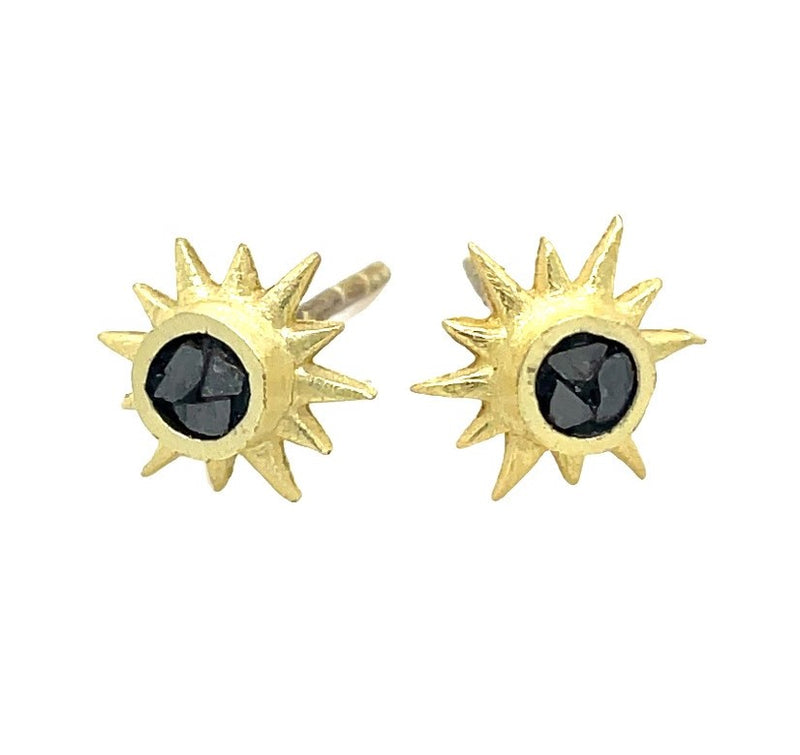 GOLD PLATED STARBURST EARRINGS  #800-00320