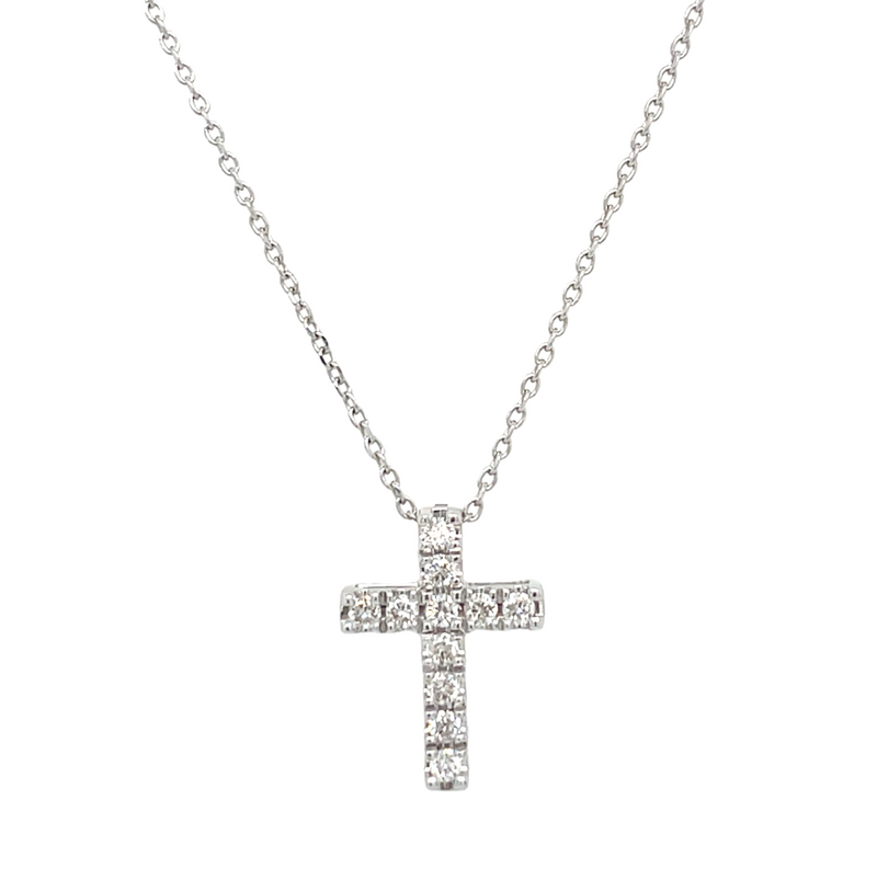 14K WHITE GOLD DIAMOND NECKLACE