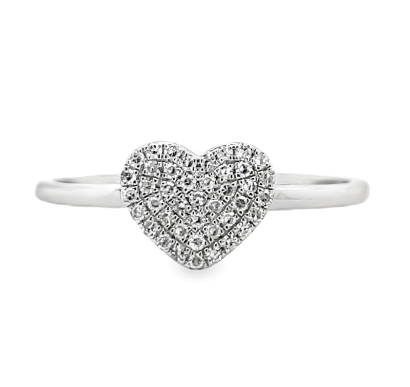 14K WHITE GOLD DIAMOND RING  #130-00046