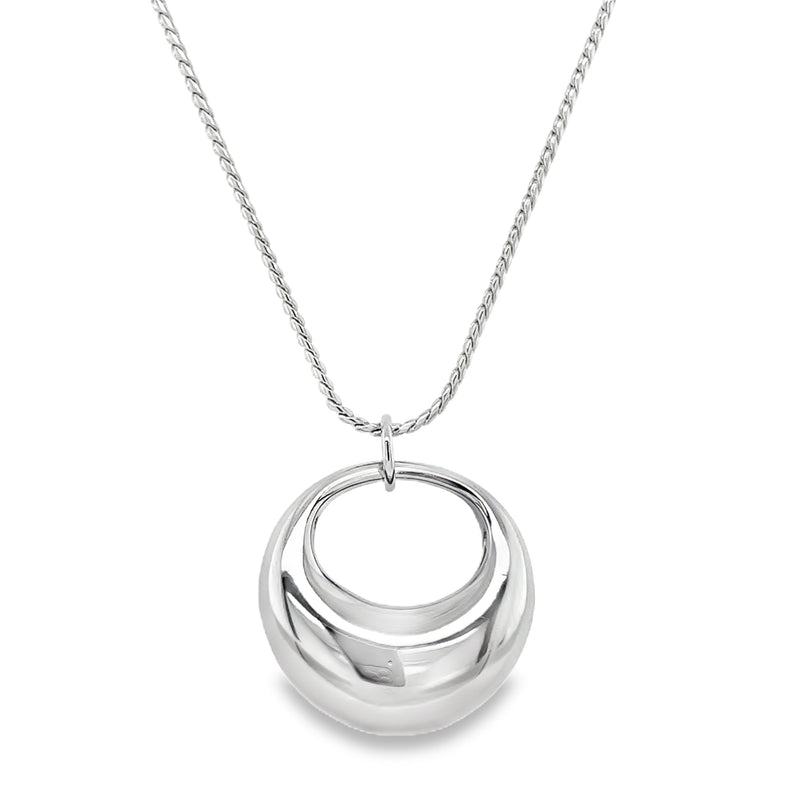 RHODIUM PLATED NECKLACE  #805-00693
