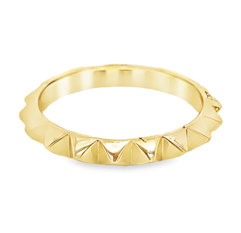 GOLD PLATED STERLING SILVER RING  #620-00052