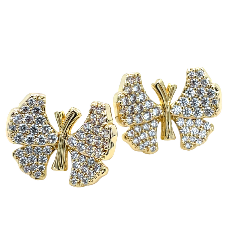 YELLOW GOLD PLATED EARRINGS  #806-00513