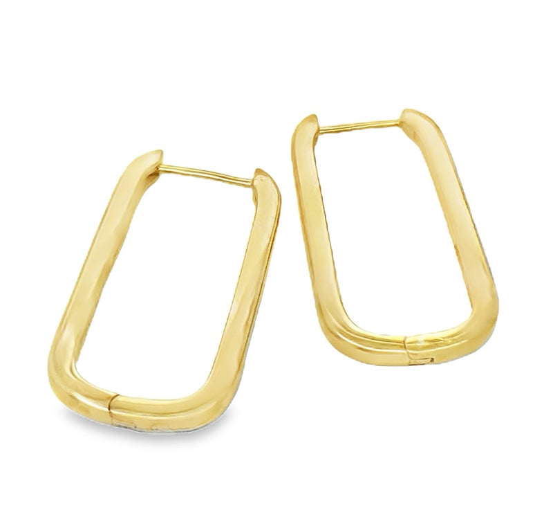 GOLD PLATED STERLING SILVER EARRINGS  #645-00417