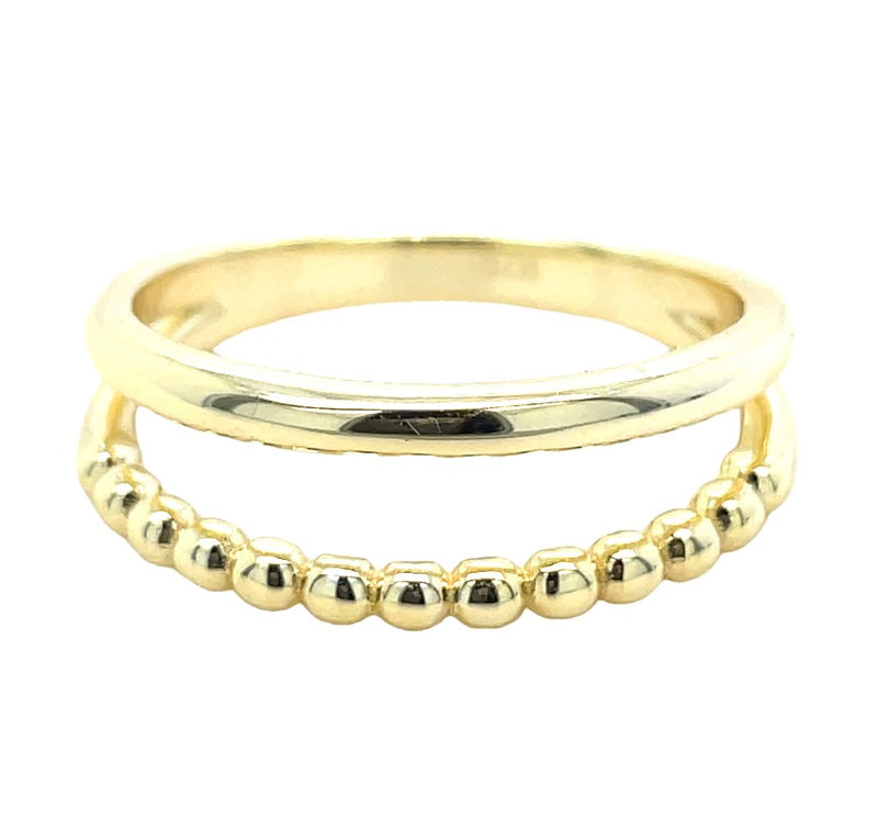 GOLD PLATED STERLING SILVER RING