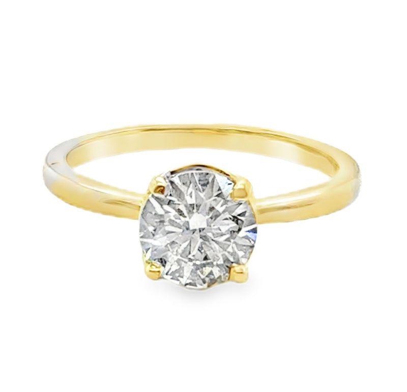 14K YELLOW GOLD DIAMOND RING  #100-00117