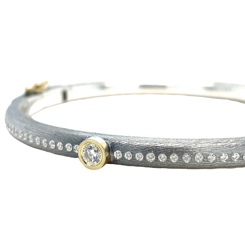 GOLD PLATED STERLING SILVER DIAMOND BRACELET