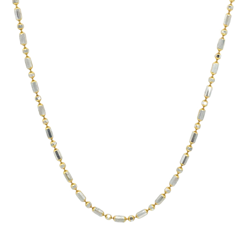 GOLD PLATED STERLING SILVER NECKLACE  #600-00160