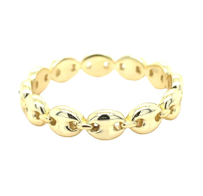 GOLD PLATED STERLING SILVER RING