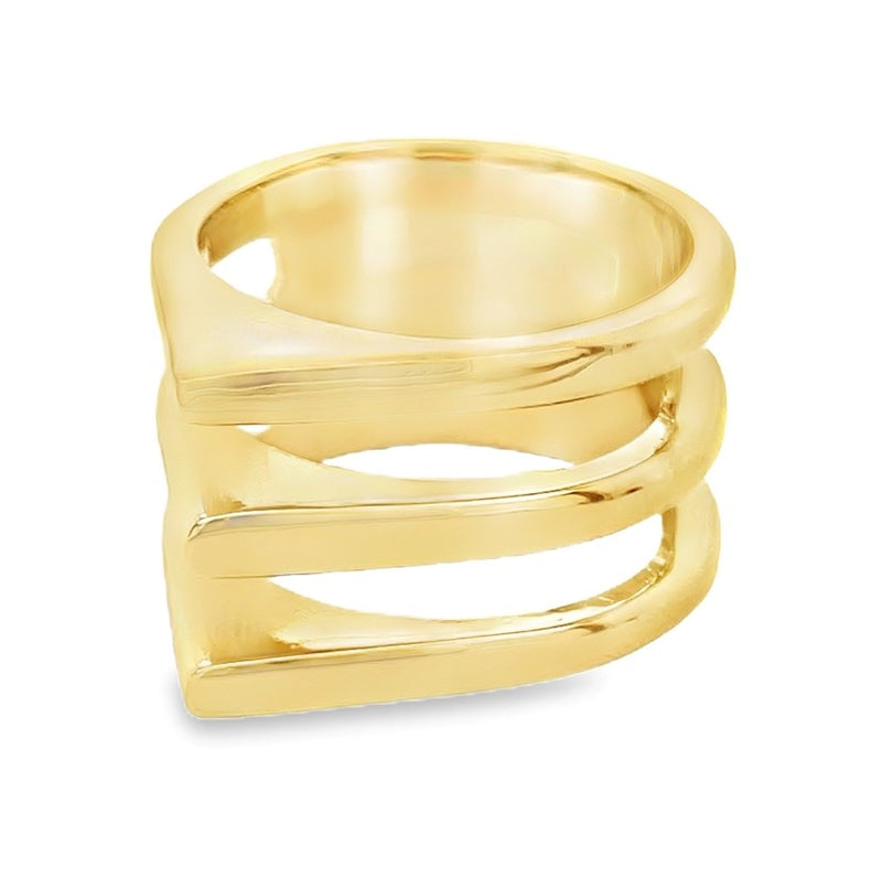 22K GOLD PLATED RING  #808-00014