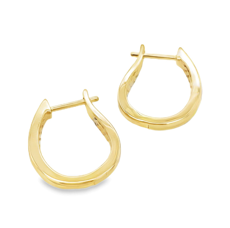14K YELLOW GOLD EARRINGS  #425-00122