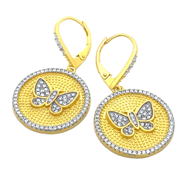 GOLD PLATED STERLING SILVER EARRINGS