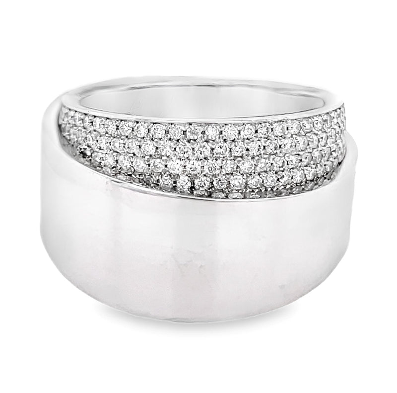 14K WHITE GOLD DIAMOND RING  #130-00065