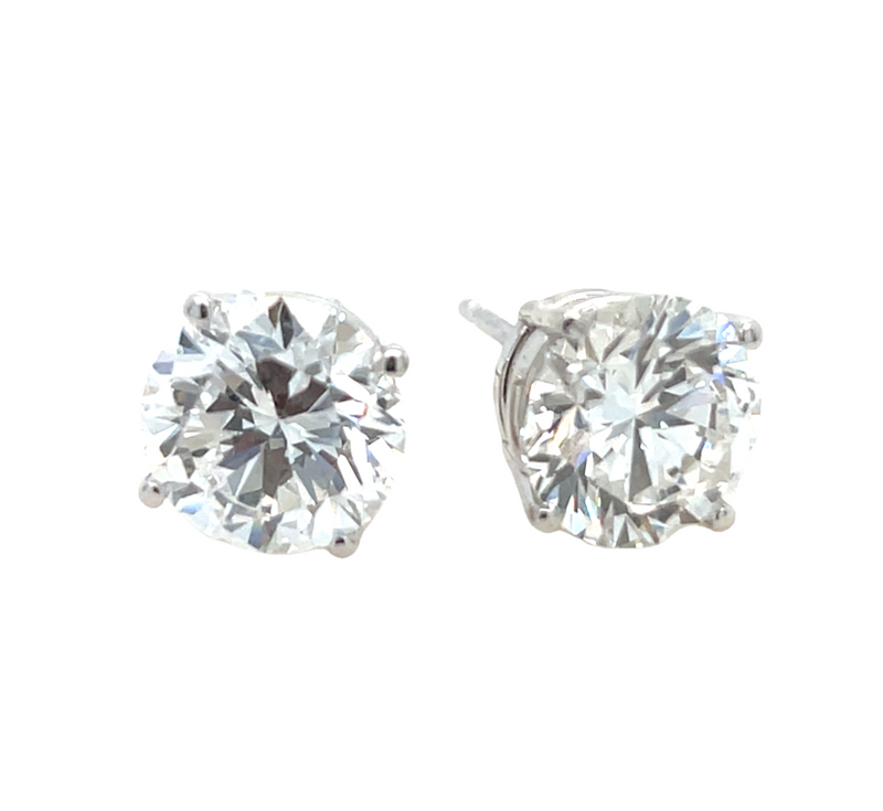 14K WHITE GOLD DIAMOND EARRINGS