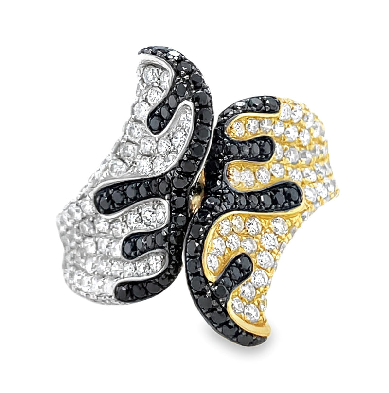 18K YELLOW GOLD DIAMOND RING #130-00248