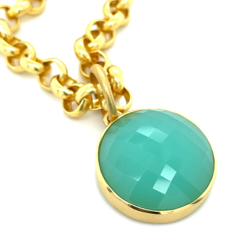 22K GOLD PLATE OVER BRASS NECKLACE