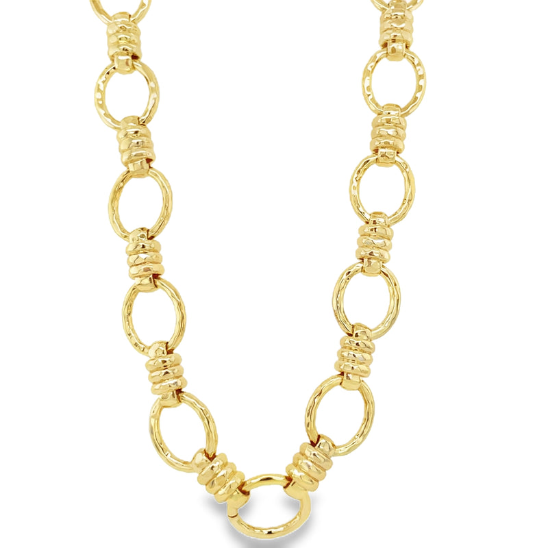 YELLOW GOLD PLATED NECKLACE  #805-00699