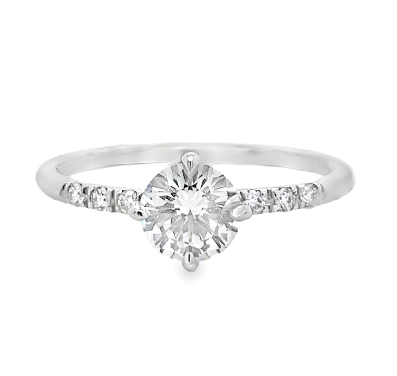 14K WHITE GOLD DIAMOND RING  #100-00001