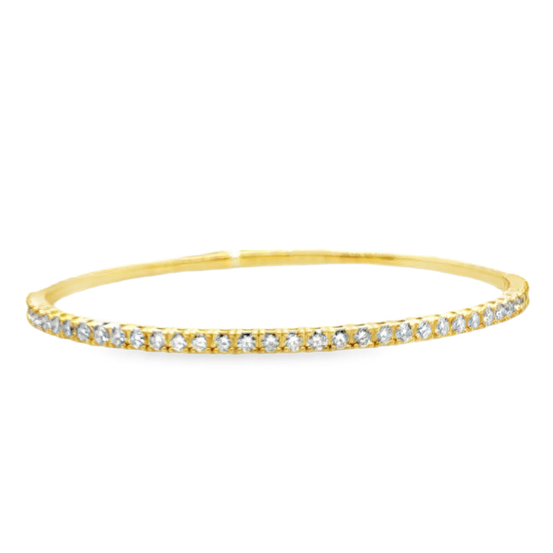 14K YELLOW GOLD DIAMOND BRACELET  #170-00179
