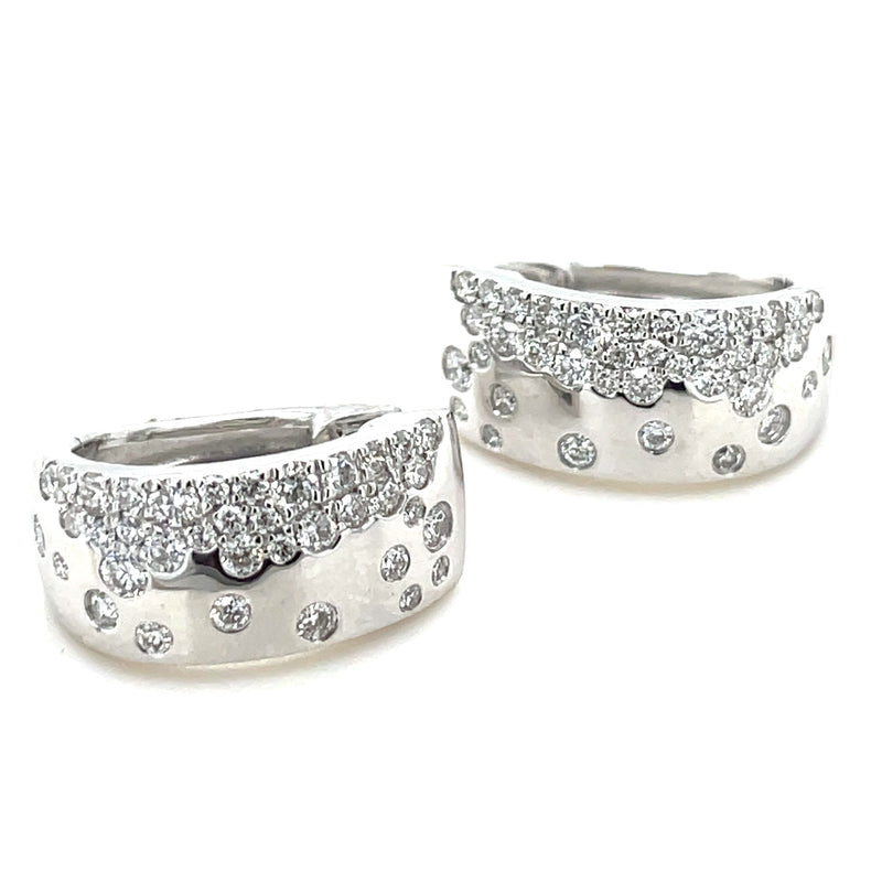 14K WHITE GOLD DIAMOND EARRINGS