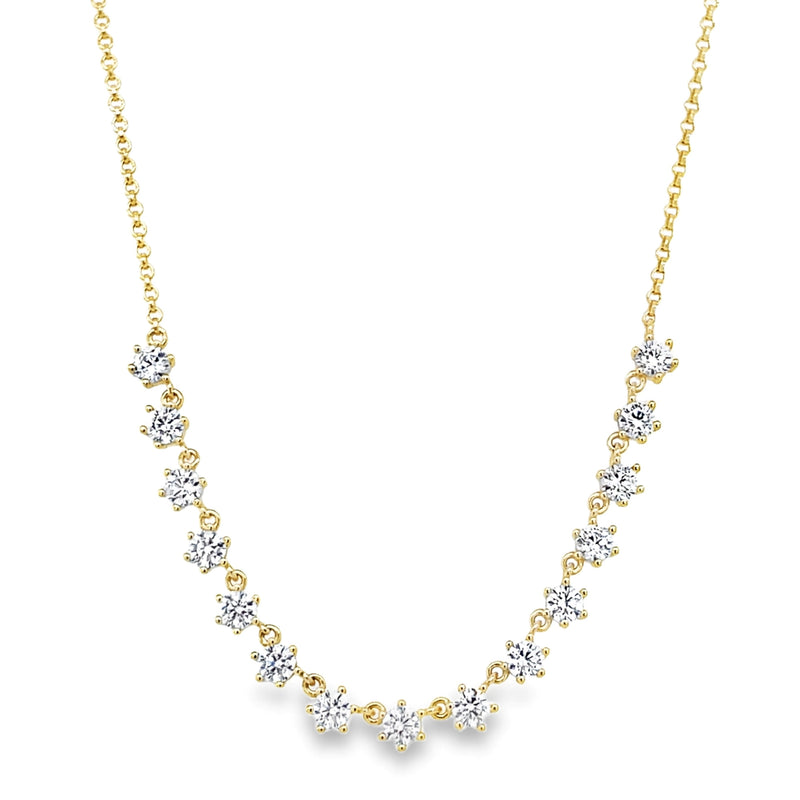 GOLD PLATED STERLING SILVER NECKLACE  #235-00218