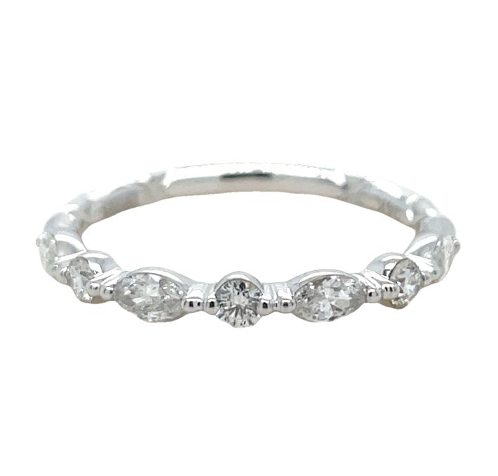 14K WHITE GOLD DIAMOND BAND