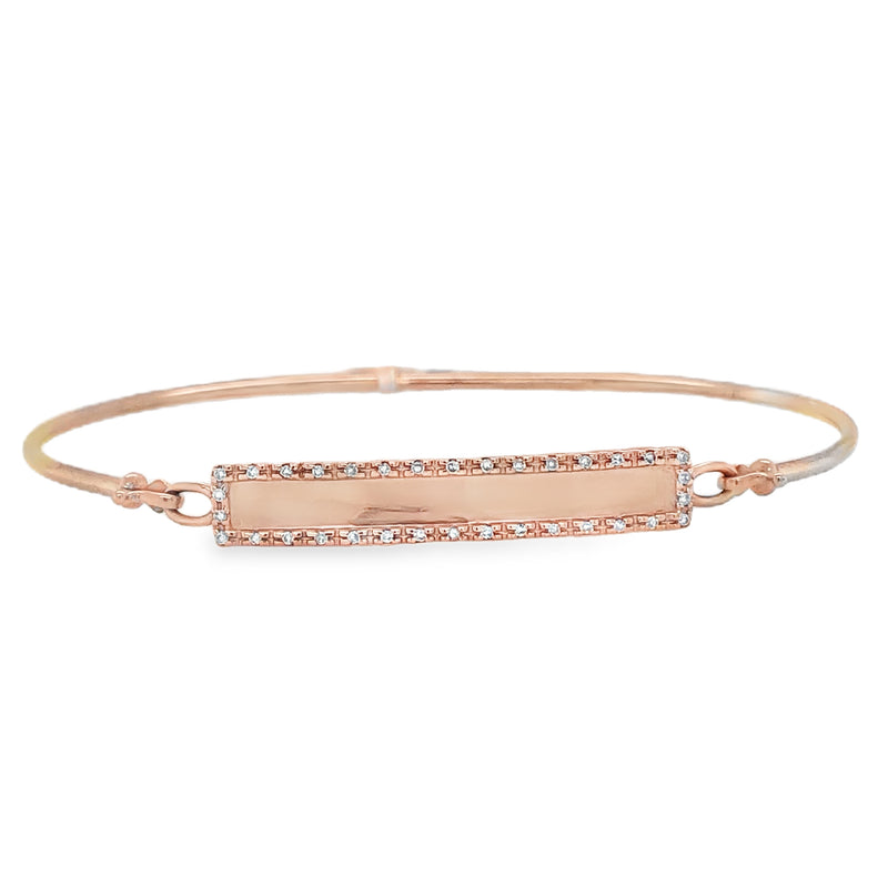 14K ROSE GOLD DIAMOND BRACELET   #170-00157