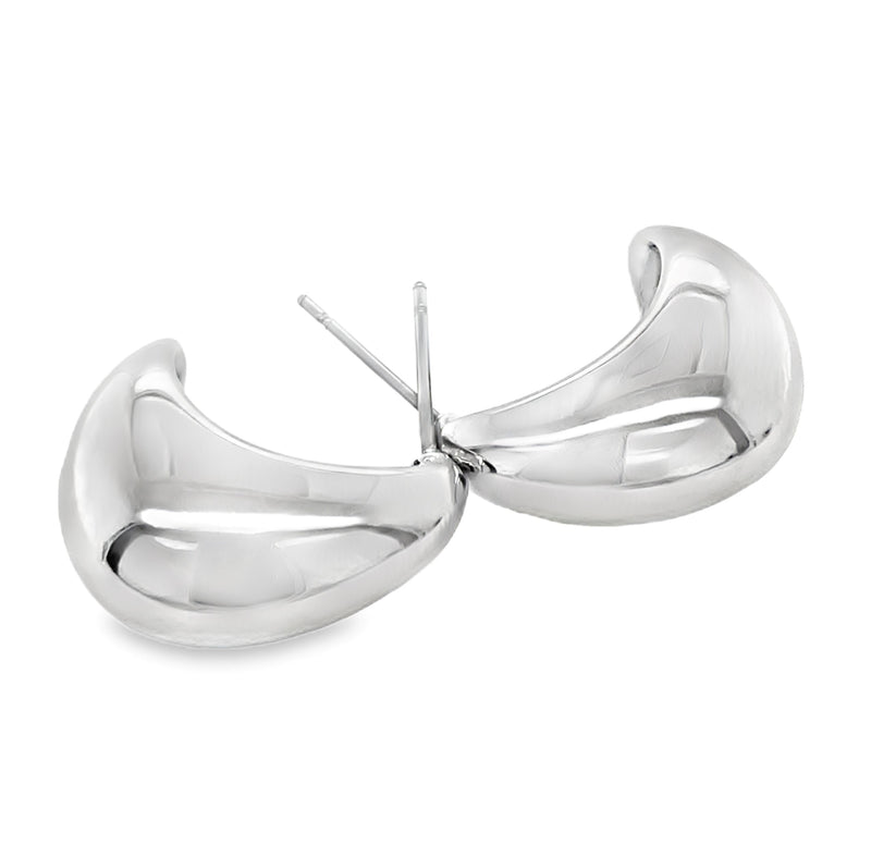 RHODIUM PLATED EARRINGS  #806-00559