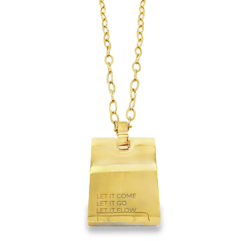 GOLD PLATED STAINLESS STEEL NECKLACE  #805-00770