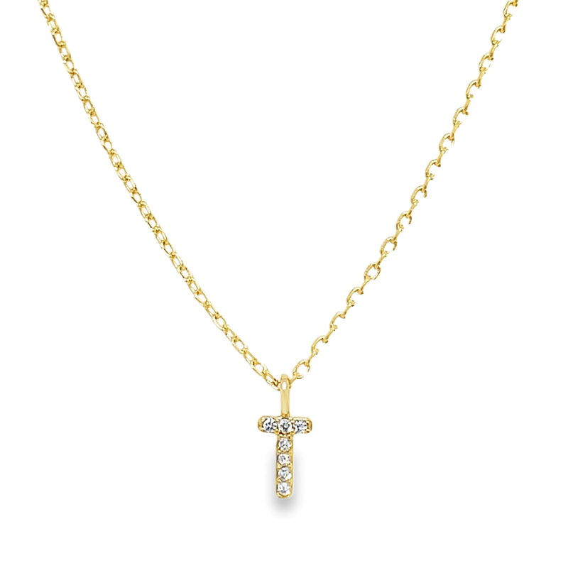 GOLD PLATED INITIAL NECKLACE  #805-00526
