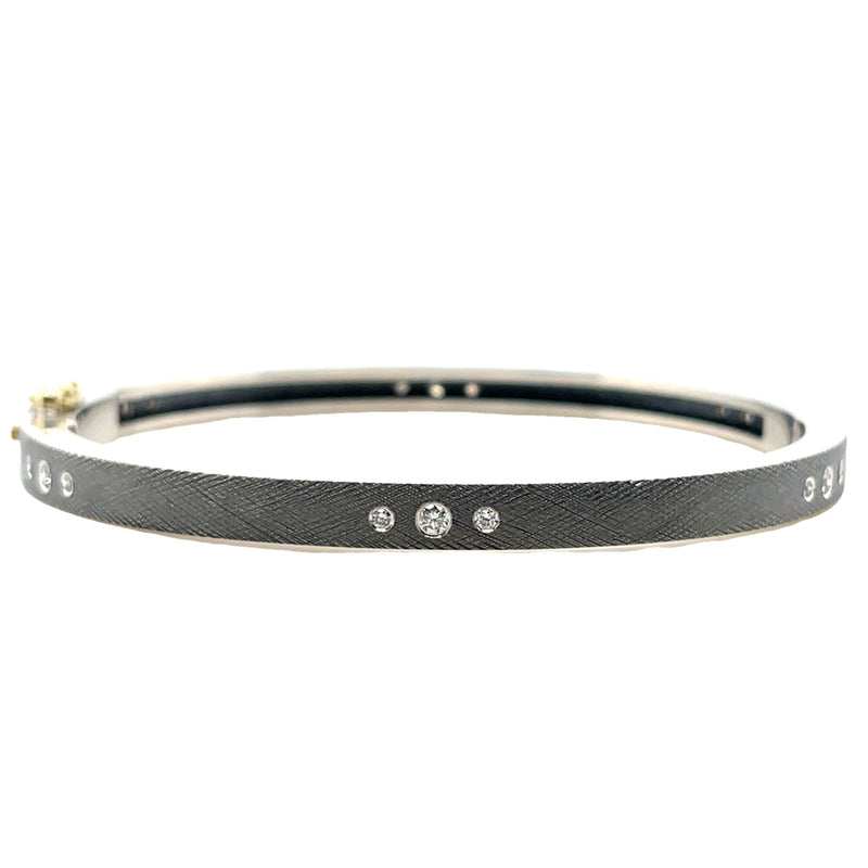 STERLING SILVER DIAMOND BRACELET  #610-00184