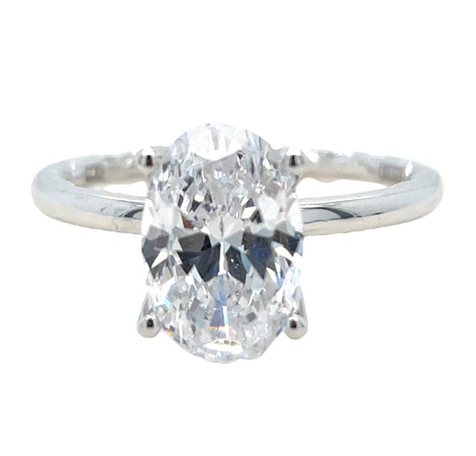 14K WHITE GOLD SEMI MOUNT