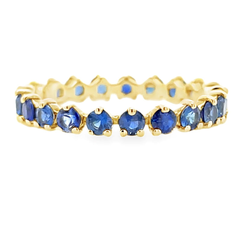 14K YELLOW GOLD SAPPHIRE RING  #200-00207