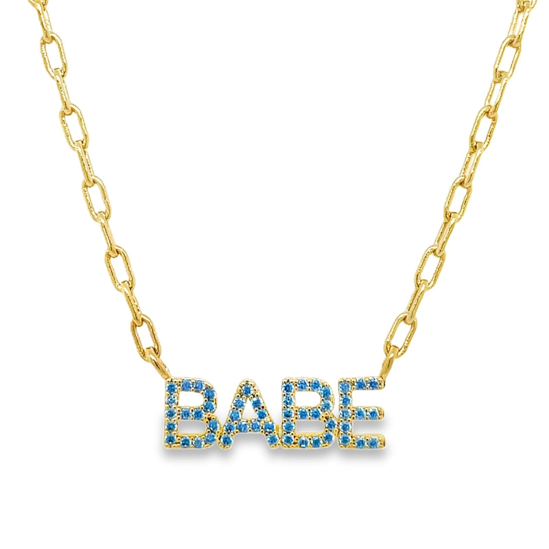 GOLD PLATED BABE NECKLACE  #805-00195