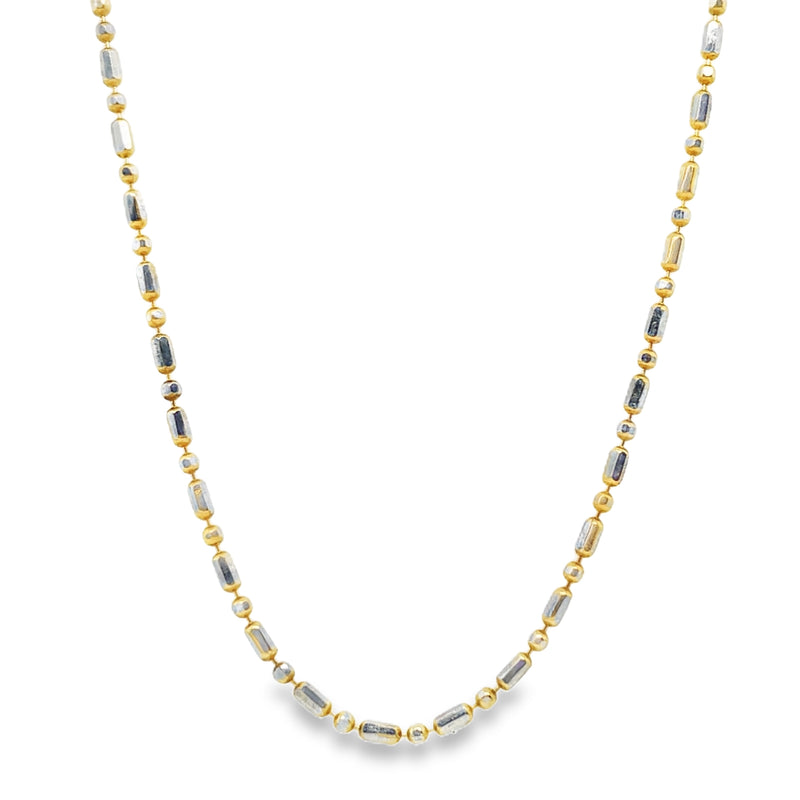 GOLD PLATED STERLING SILVER NECKLACE   #600-00357