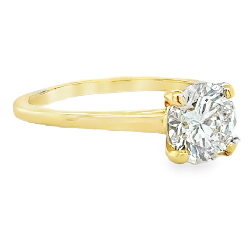 14K YELLOW GOLD DIAMOND RING  #100-00104