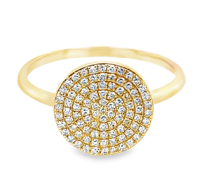 14K YELLOW GOLD DIAMOND RING  #130-00043