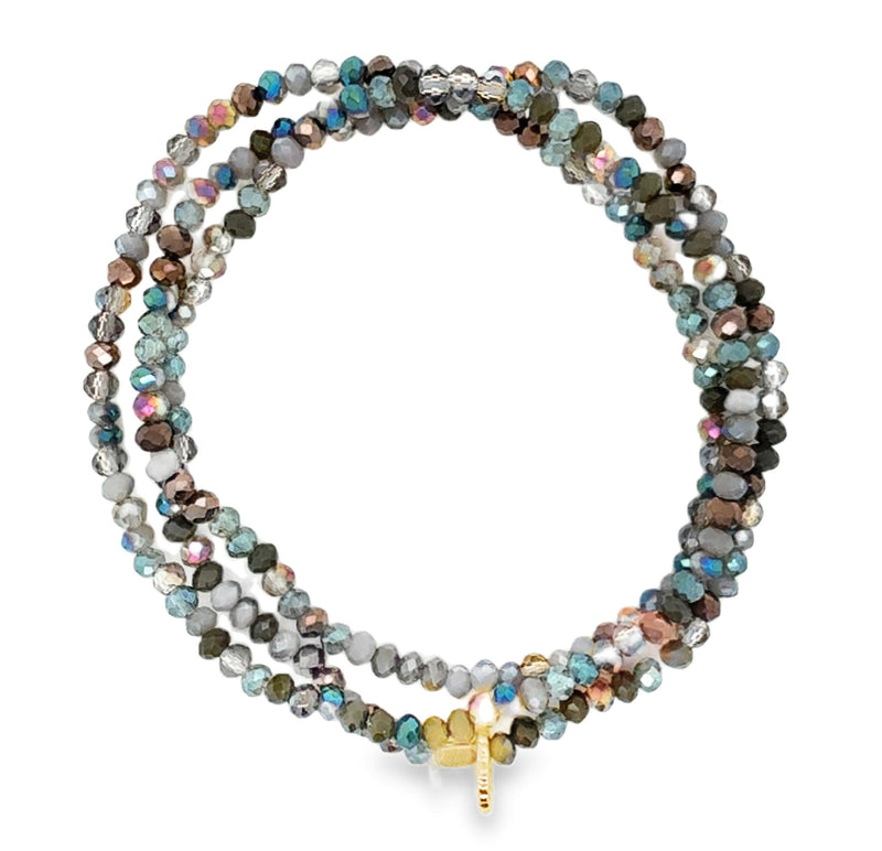 CRYSTAL BEADED BRACELET  #807-00746