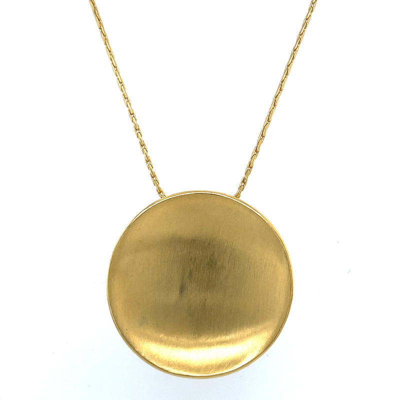 22K YELLOW GOLD PLATED BRASS NECKLACE