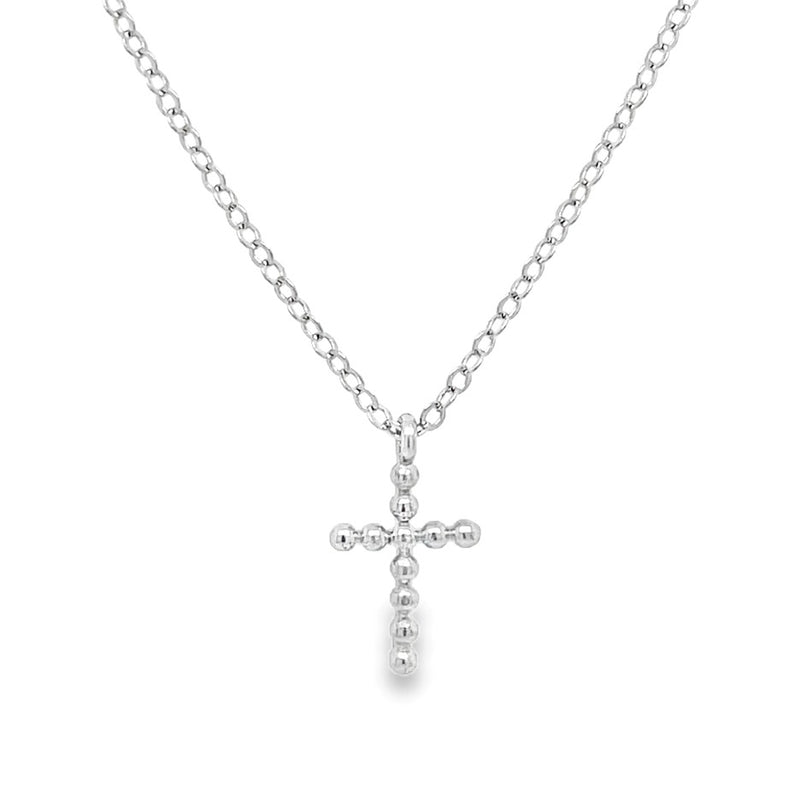 STERLING SILVER CROSS NECKLACE  #640-00138