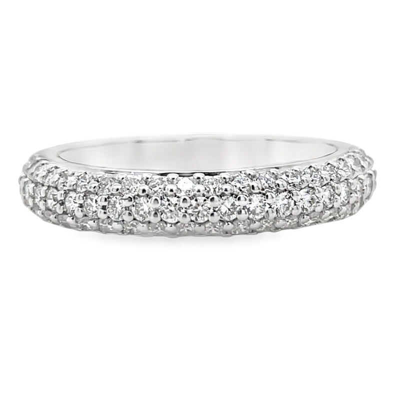 14K WHITE GOLD DIAMOND RING  #130-00226