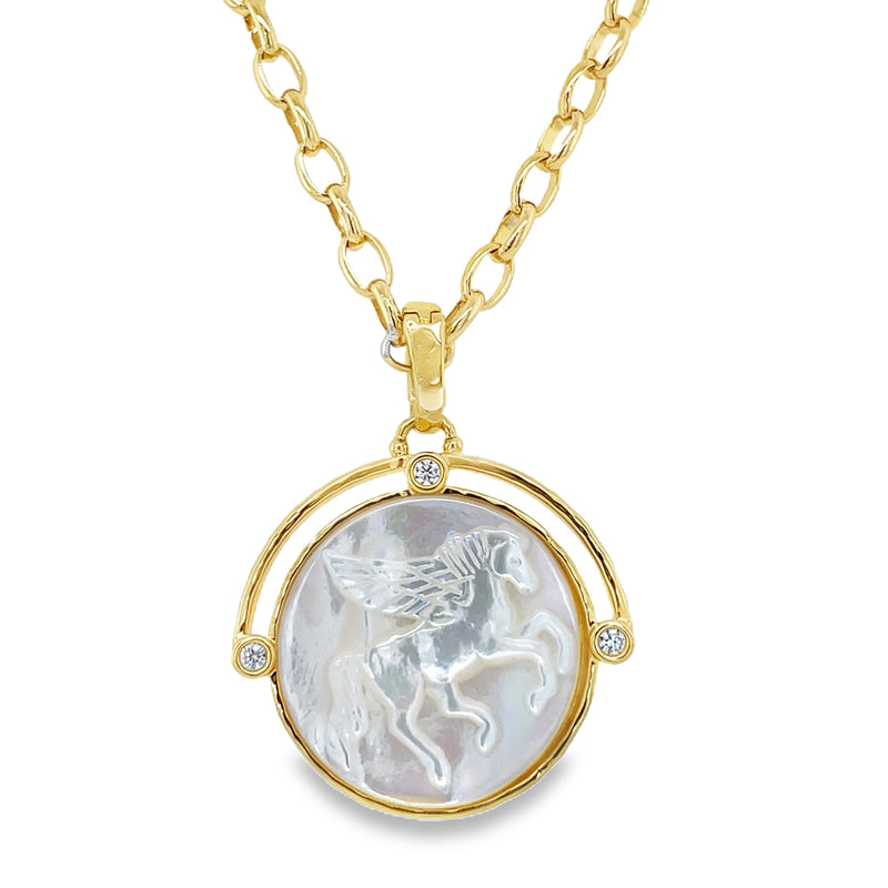 YELLOW GOLD PLATED NECKLACE  #805-00700