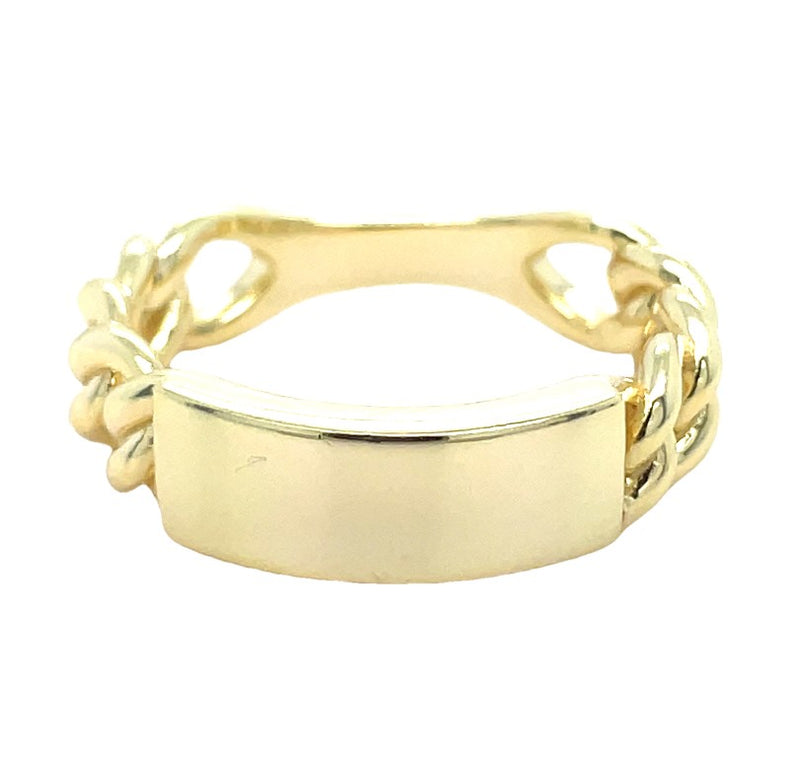 GOLD PLATED STERLING SILVER RING