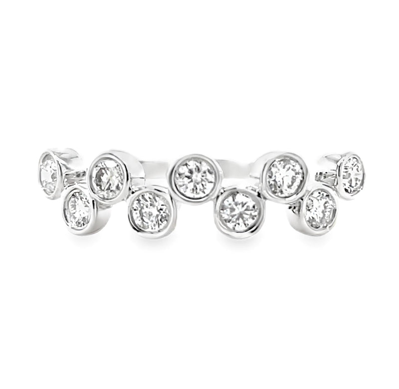 14K WHITE GOLD DIAMOND RING  #130-00270
